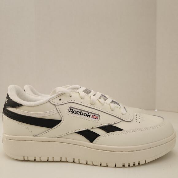 Reebok Women's Club C Double Sneaker, Chalk/Core Black, 10 - Picture 2 of 8